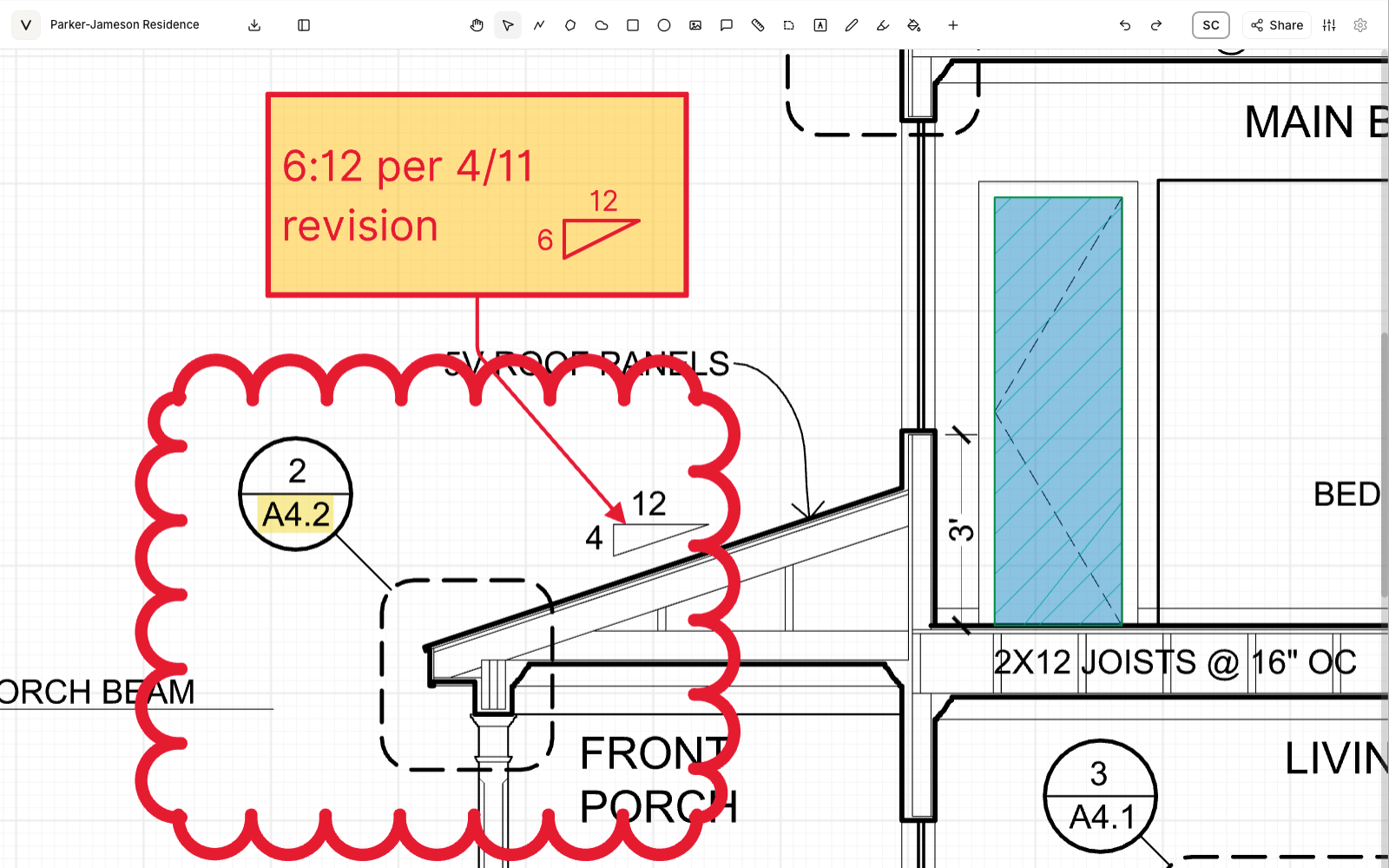 Vellum workspace open in a desktop browser